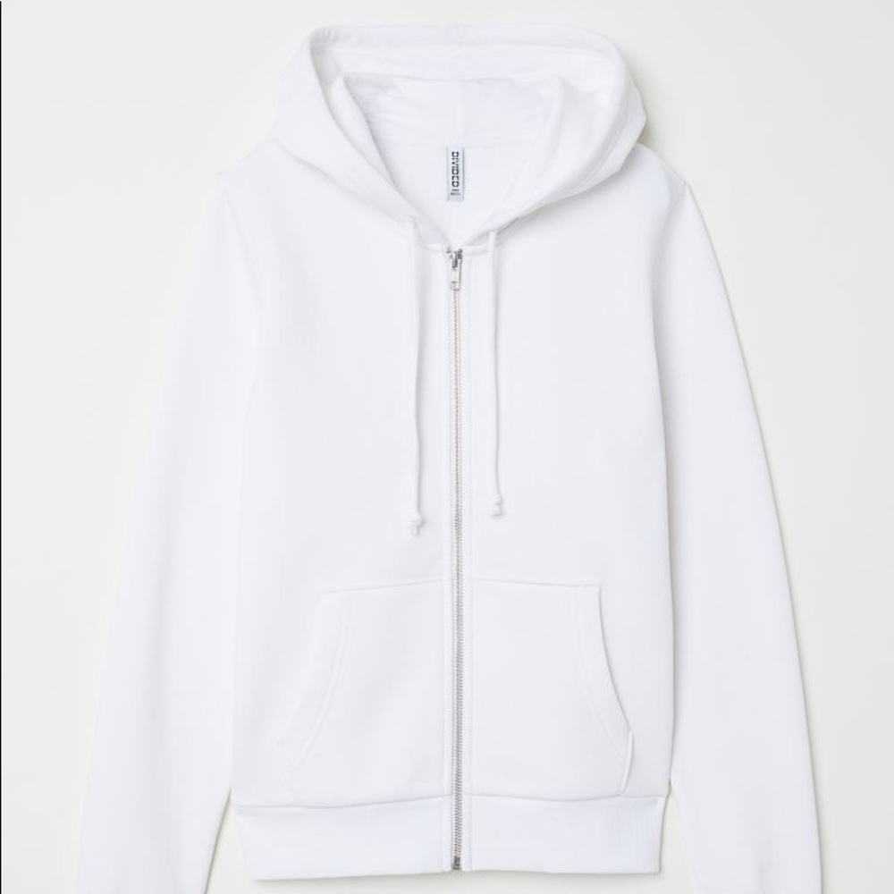 H&M Basics White Hoodie